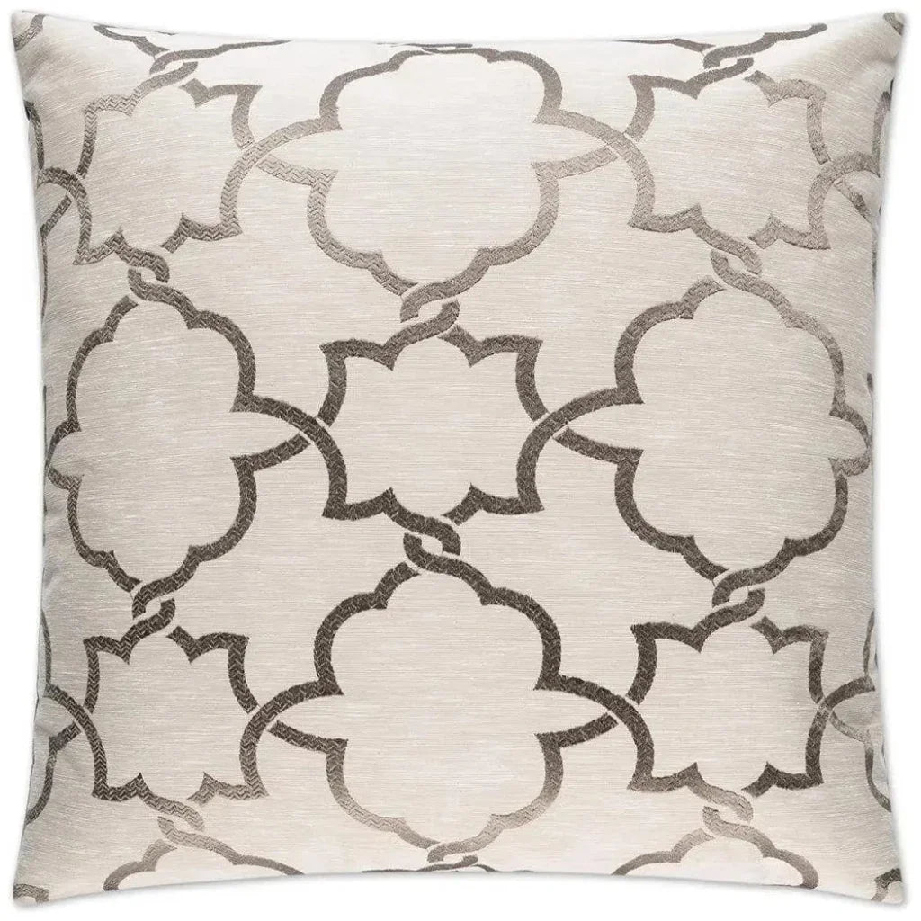 Carlton Taupe Throw Pillow With Insert