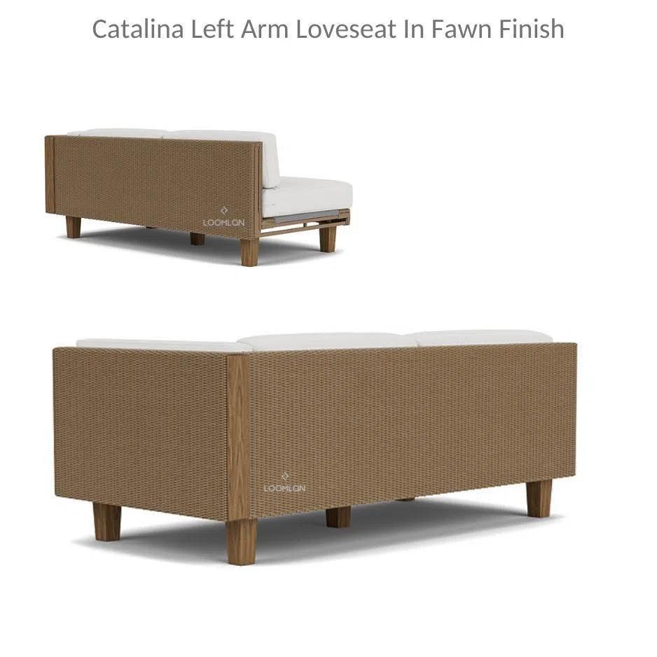 Catalina Wicker Lounge Set Sectional Ottoman Made USA