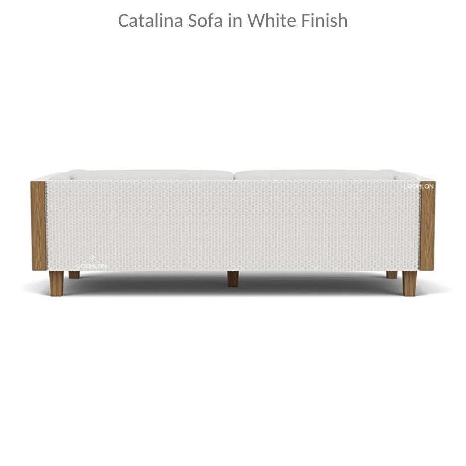 Catalina Wicker Lounge Set Teak Tables Made USA