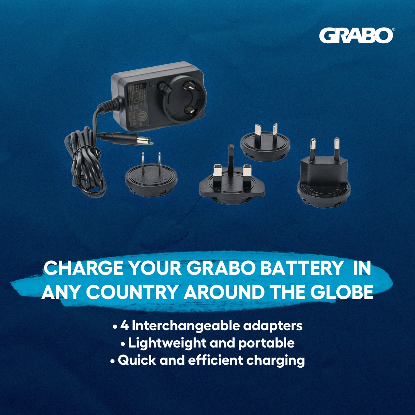 GRABO International 14.8V Battery Charger, Worldwide Plug