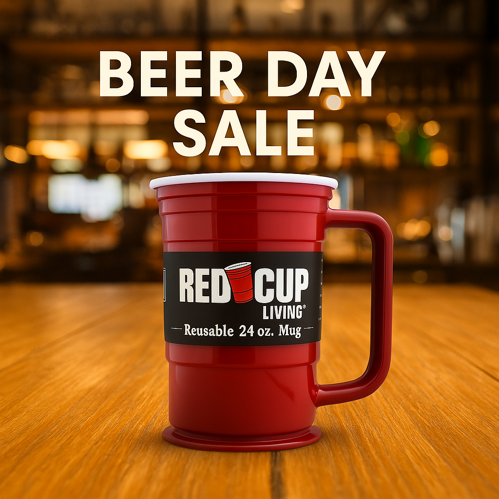 24oz Reusable Plastic Beer Mugs | Durable & Unbreakable, BPA Free | Perfect for Parties, Camping & Outdoors