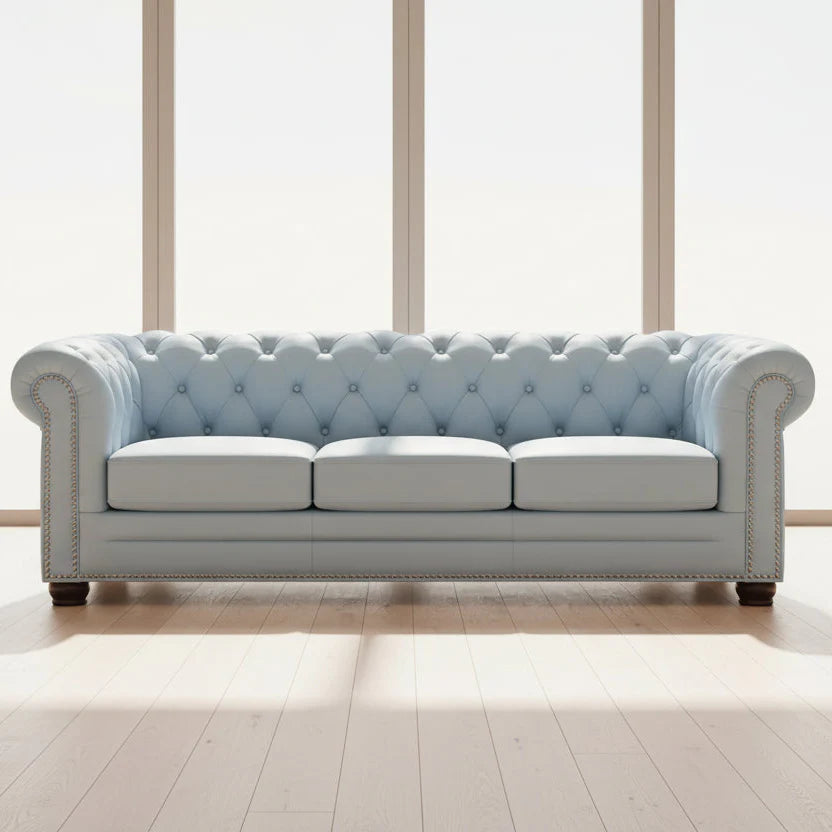 Chesterfield Victoria Leather Sofa