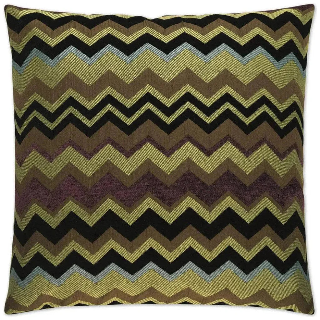 Chevron Brown Throw Pillow With Insert