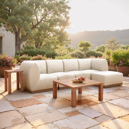 Christy Fabric Outdoor Armless Chair