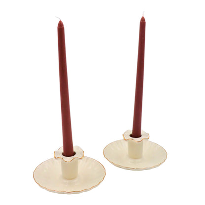 Extra Tall Cocoa Truffle Delight Taper Candle, 1 Case of 48 Packs (4 Candles per Pack)