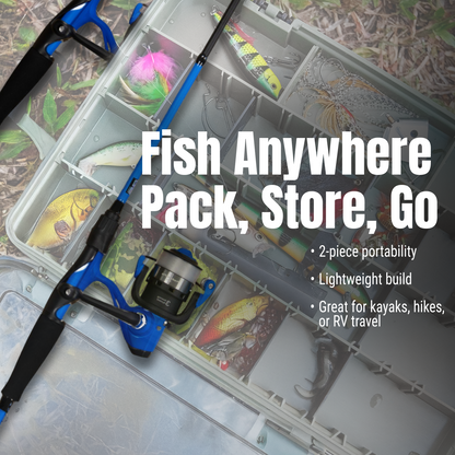 Reaction Tackle Fishing Rod and Baitcasting Reel Combo - Big Bite
