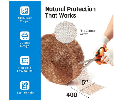 Copper Mesh, 100% Pure Copper