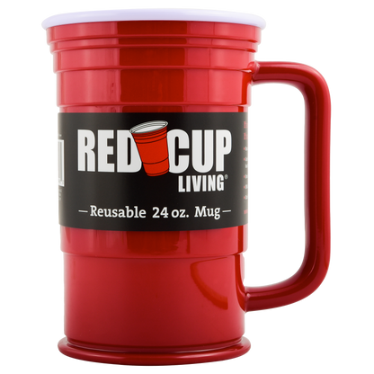 24oz Reusable Plastic Beer Mugs | Durable & Unbreakable, BPA Free | Perfect for Parties, Camping & Outdoors