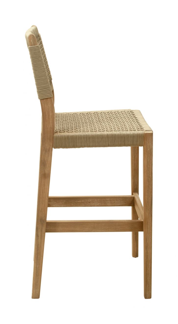 Corde Olefin Fabric Outdoor Barstool