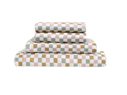 SHNUGGLE Bedding Set Colorful Checker