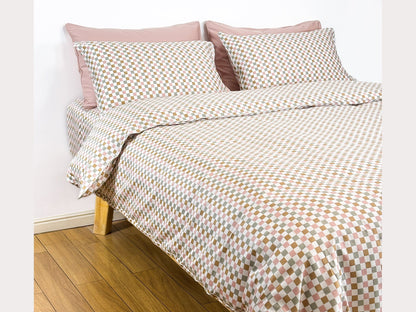 SHNUGGLE Bedding Set Colorful Checker