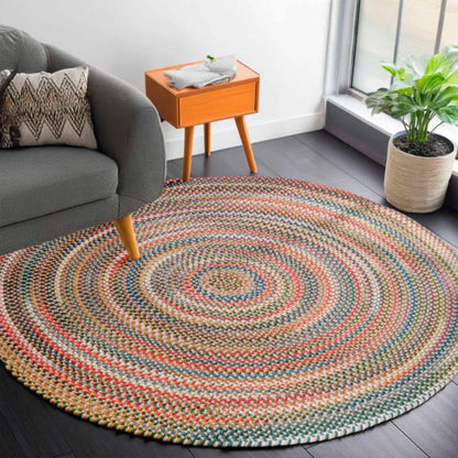 Country Jewel Braided Round Reversible Outdoor Area Rugs
