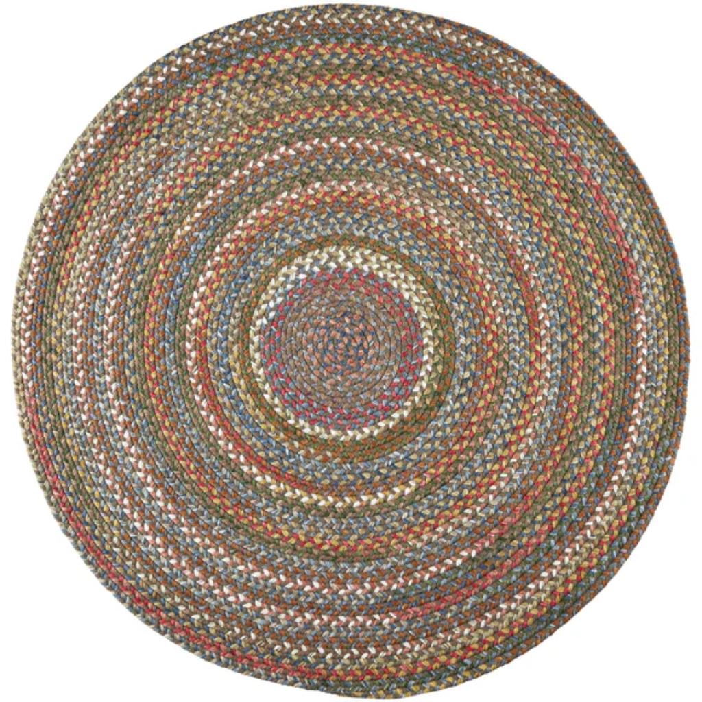 Country Jewel Braided Round Reversible Outdoor Area Rugs