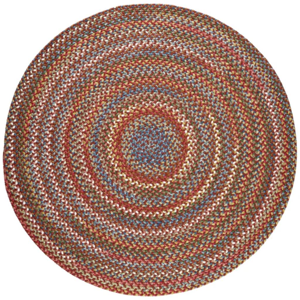 Country Jewel Braided Round Reversible Outdoor Area Rugs