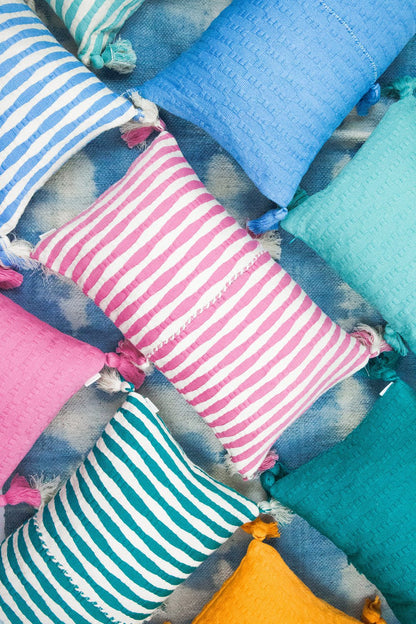 Antigua Pillow - Faded Aqua