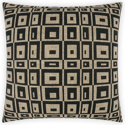 Cubic Raven Black Throw Pillow With Insert