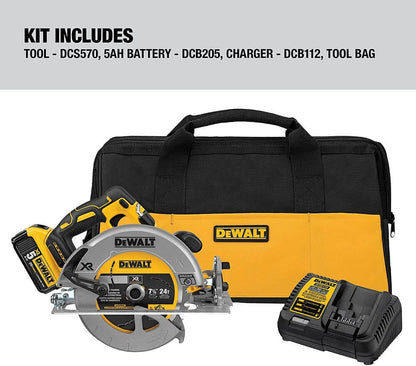 DEWALT DCS570P1 20V MAX* 7-1/4-Inch Cordless Circular Saw with Brake Kit