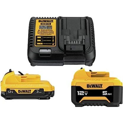 DEWALT DCB135C 12V Starter Kit 3Ah and 5Ah Battery with Charger