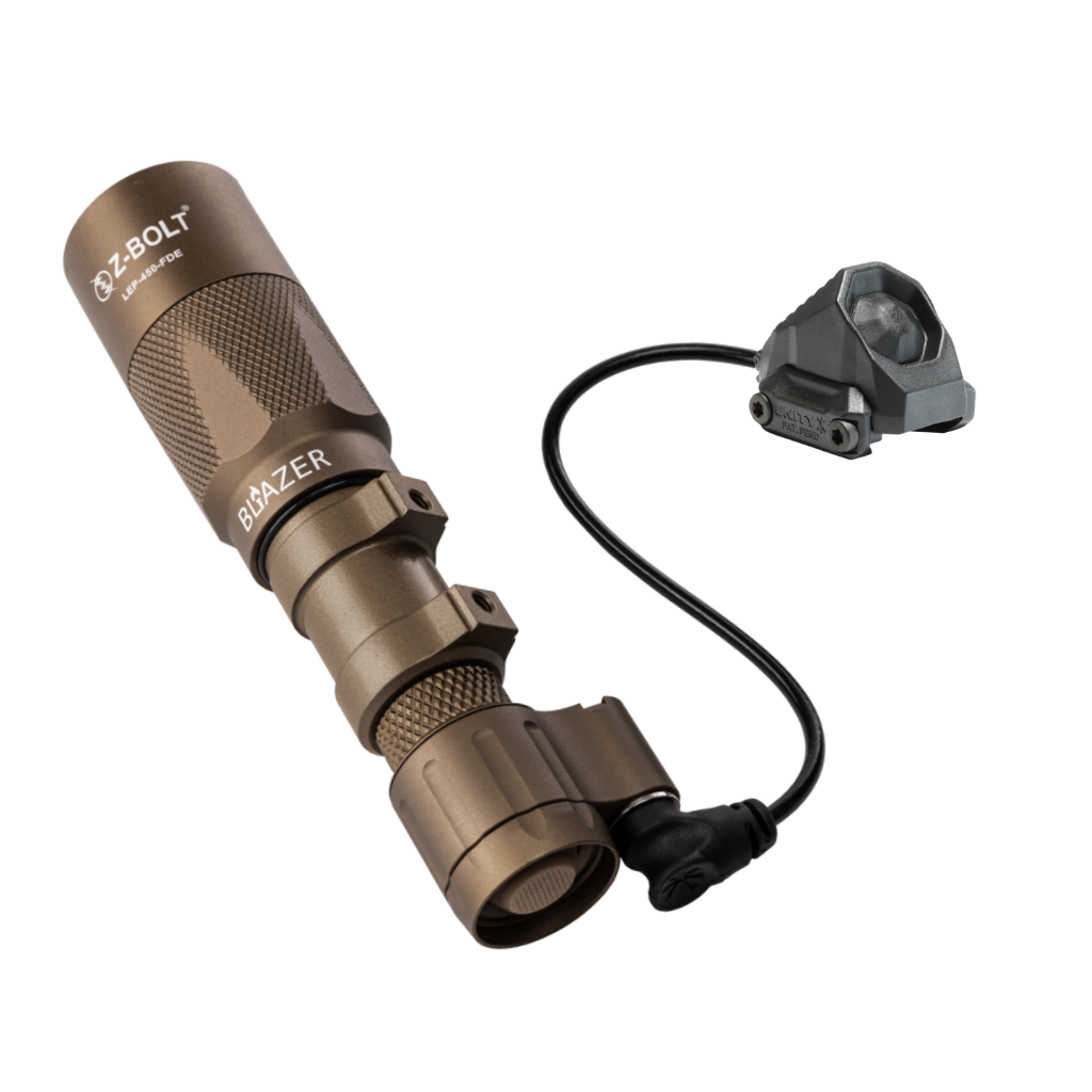 Dual Function Cable Port Tailcap for Z-BOLT®, Surefire, Modlite, & Arisaka "Scout" Compatible Lights & Light Bodies