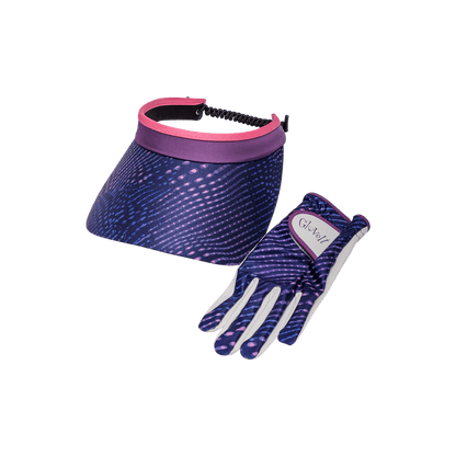 Digital Dusk Print And Solid Coil Visors