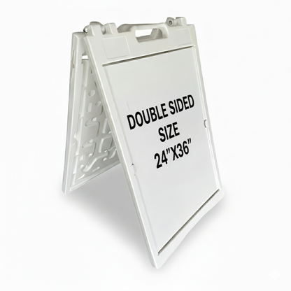 A Frame Sign Deluxe 24"x36" Plastic BICGS-2401-W White