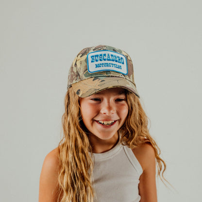 Kids 'Blue Barrel' Low Profile Hat - Camo