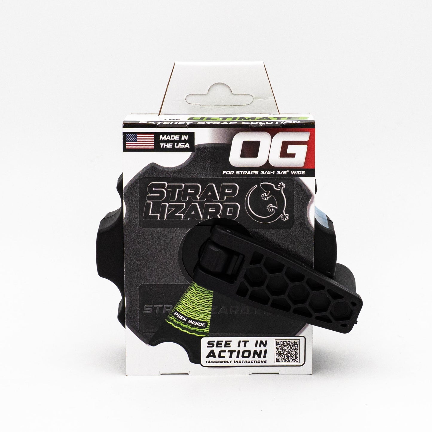 Strap Lizard OG Gift-Ready Retail Packaging (For Straps 3/4" up to 1-3/8" Wide)