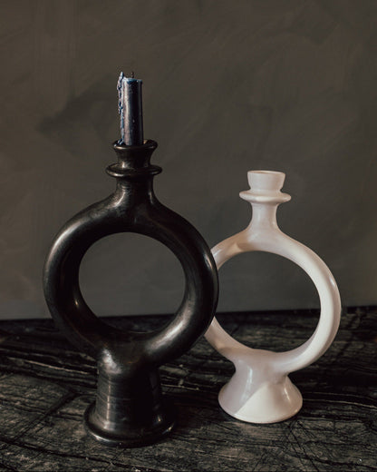Moroccan Glazed Terracotta Candle Holder