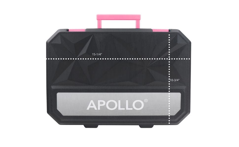Essential 65-Piece Pink Tool Set with Socket Set and Most-Used Tools for Do it Yourself Repairs and Maintenance - DT0001P