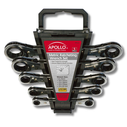 5 Ratcheting Wrenches - Metric - DT1213