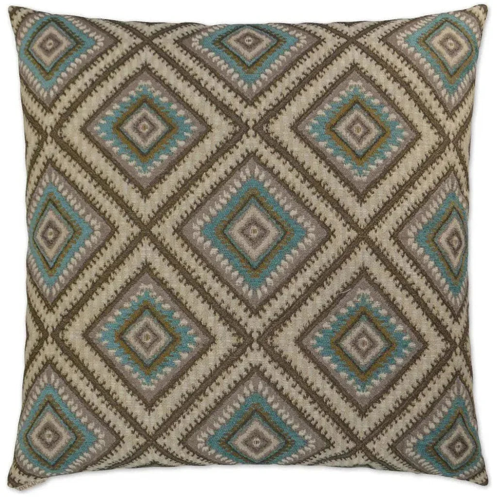 Dakota Turquoise Throw Pillow With Insert
