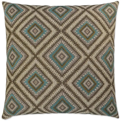 Dakota Turquoise Throw Pillow With Insert