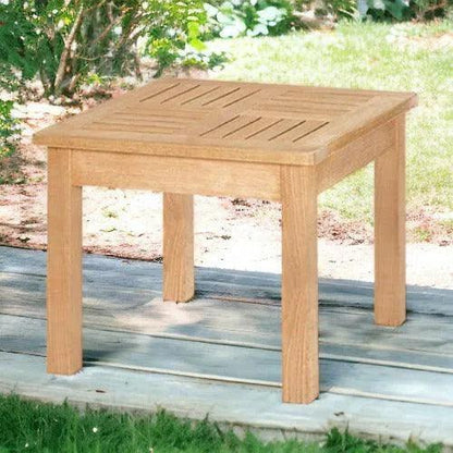 Dane Square Teak Outdoor Side Table