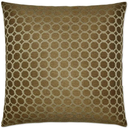 Dax Pecan Brown Throw Pillow With Insert