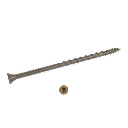 #10 x 4 Simpson Deck-Drive™ DSV WOOD Quik Guard® Coating Screw (T25 6-Lobe) Tan - Box (350)