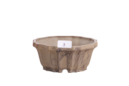 Willow Bonsai Ceramics Flower Design Bonsai Pot 4.5 Inch – Elegant Ceramic Bonsai & Succulent Planter, High‑Fired Frost‑Proof Stoneware with Drainage & Wiring Holes, Handmade in USA (Limited Edition 3)