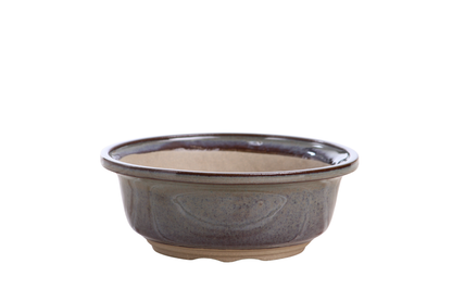 Willow Bonsai Ceramics Round Bonsai Pot 6 Inch – Round Ceramic Bonsai & Succulent Planter with Accentuated Rim and Sculpted Foot Ring, High‑Fired Frost‑Proof Stoneware, Handmade in USA (Starry Night)
