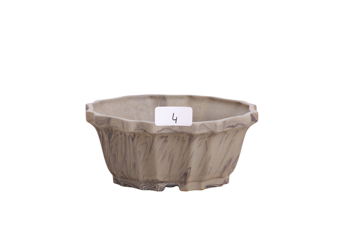 Willow Bonsai Ceramics Flower Design Bonsai Pot 4.5 Inch – Elegant Ceramic Bonsai & Succulent Planter, High‑Fired Frost‑Proof Stoneware with Drainage & Wiring Holes, Handmade in USA (Limited Edition 4)