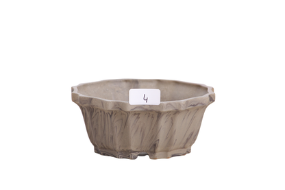 Willow Bonsai Ceramics Flower Design Bonsai Pot 4.5 Inch – Elegant Ceramic Bonsai & Succulent Planter, High‑Fired Frost‑Proof Stoneware with Drainage & Wiring Holes, Handmade in USA (Limited Edition 4)