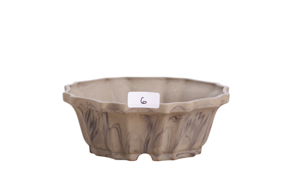 Willow Bonsai Ceramics Flower Design Bonsai Pot 5 Inch – Elegant Ceramic Bonsai & Succulent Planter, High‑Fired Frost‑Proof Stoneware with Drainage & Wiring Holes, Handmade in USA (Limited Edition 6)