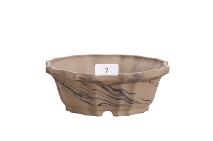 Willow Bonsai Ceramics Flower Design Bonsai Pot 5 Inch – Elegant Ceramic Bonsai & Succulent Planter, High‑Fired Frost‑Proof Stoneware with Drainage & Wiring Holes, Handmade in USA (Limited Edition 7)