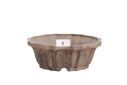 Willow Bonsai Ceramics Flower Design Bonsai Pot 5 Inch – Elegant Ceramic Bonsai & Succulent Planter, High‑Fired Frost‑Proof Stoneware with Drainage & Wiring Holes, Handmade in USA (Limited Edition 8)