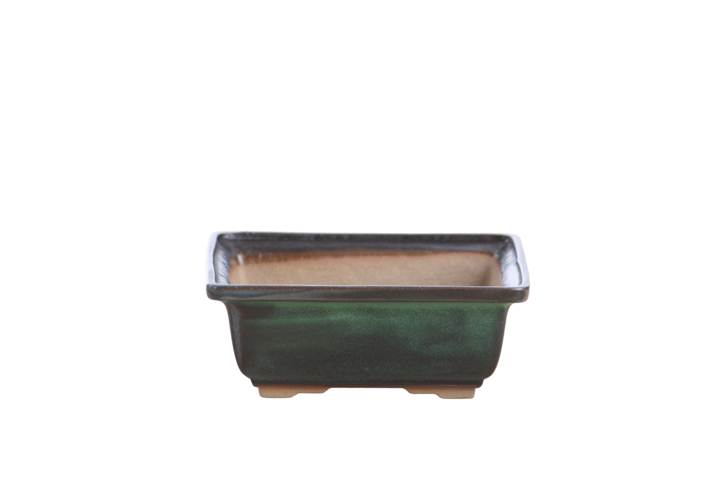 Willow Bonsai Ceramics Square Bonsai Pot 5 Inch – Low‑Profile Square Ceramic Bonsai & Succulent Planter with Accentuated Rim, High‑Fired Frost‑Proof Stoneware, Handmade in USA (Avocado)