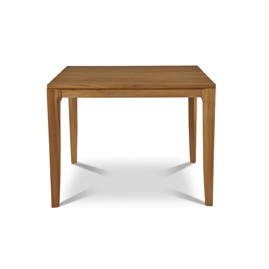 Del Ray Teak Patio Square Dining Set 5PC