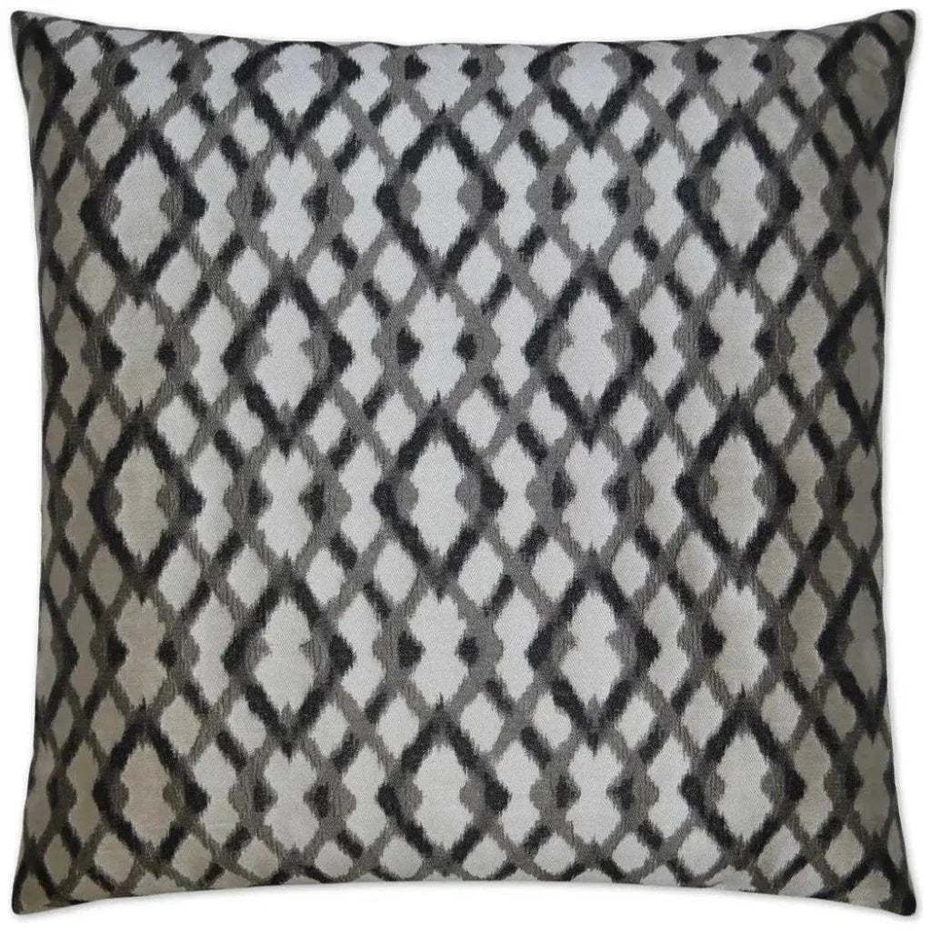 Diamond Mine Grey Throw Pillow With Insert