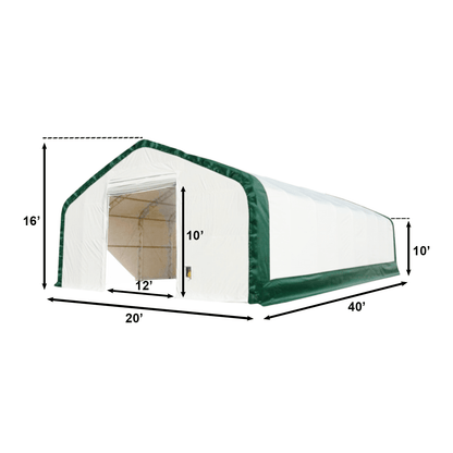 W20'xL40'xH16' Double Truss Storage Shelter