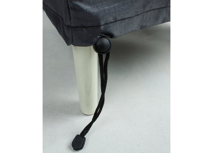 Tea Cart Cover - 37.5'' W x 26'' D x 32''/33.5'' H - Mercury