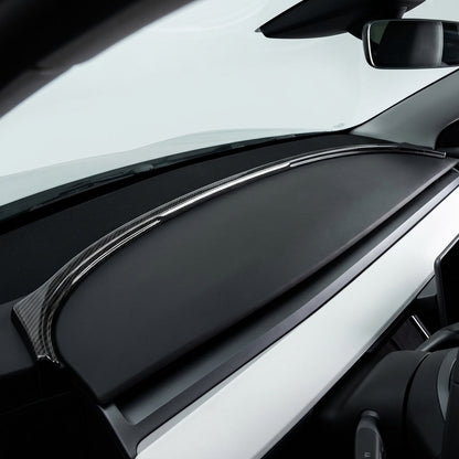 Dry Carbon Fiber Upper Dash Overlay for Model 3 / Y