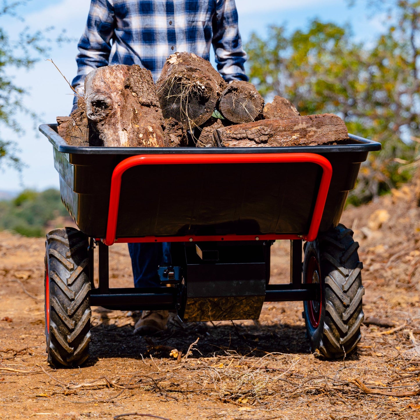 Heavy Duty Electric Utility Cart 40V Battery-Powered Wheelbarrow 660-lb. Bucket Capacity