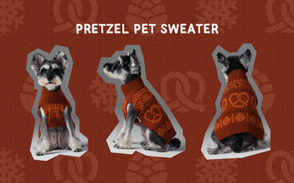 Pretzel Pet Sweater - Tofee Orange